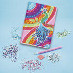 Set de creatie Caiet cu diamante Paun TOTUM - imagine 4