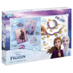 Set creativ 2 in 1 Diamond painting si bratari cu pandantive Disney Frozen TOTUM