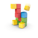 Cuburi magnetice Magicube re set creativ 16 buc GEOMAG - imagine 3