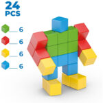 Cuburi magnetice Magicube set creativ 24buc GEOMAG - imagine 2