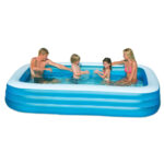 Piscina gonflabila pentru familie albastru 305x183x56 cm 1050 L Intex - imagine 3