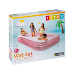 Piscina gonflabila pentru familie roz 305x183x56 cm 1050 L Intex - imagine 2