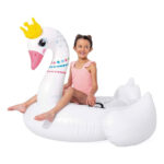 Pluta-saltea gonflabila Lebada regala cu manere 142x137x99 cm max. 40 kg, 3+ani Intex - imagine 3