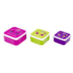 Caserole Gustare (Pink, green, purple) set 3 buc TRUNKI - imagine 2