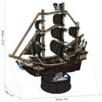 3D Puzzle Queen Anne`s Revenge T4035h CUBICFUN — изображение 3