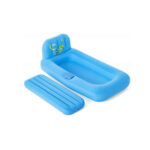 Saltea gonflabila pentru copii cu spatar si iluminare albastru 1.32m*76cm*46cm Bestway - imagine 2