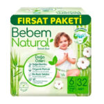 Scutece pentru copii 15 kg 32buc Bebem Natural