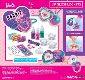 Set de creatie Sparkling Sweet Heart Lip Gloss Barbie CRAZYART — изображение 5