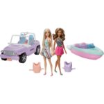 Set de joaca Iaht and Jeep 22x71cm Barbie MATTEL