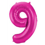 Balon Folie 86cm Magenta Cifra 9 Folat