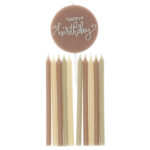 Set 11 Lumanari Creme RoseFolat