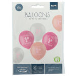 Set 6 Baloane latex 33 cm It is my 1st Birhday roz Folat — изображение 2