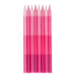 Set 24 Lumanari Tort roz 10 cm Folat