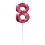 Lumanare Cifra 8 Glamour Vibes rosu Folat