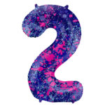 Balon Folie 86cm Paint Splash Cifra 2 Folat