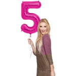 Balon Folie 86cm Magenta Cifra 5 Folat — изображение 2