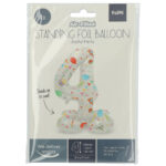 Balon Folie 72cm Joyful Party Cifra 4 cu baza Folat - imagine 2