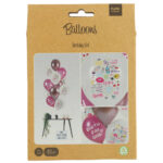 Set 12 Baloane latex Happy Birthday Girl 33cm Folat — изображение 2