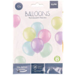 Set 10 Baloane latex Translucent Pastels 33cm Folat