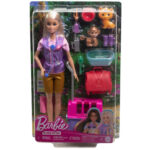 Set de joc Salvarea si Recuperarea -Papusa cu 2 figuri de animale si accesorii Barbie MATTEL