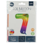 Balon Folie 81cm Curcubeu Cifra 7 Folat — изображение 2