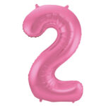 Balon Folie 86cm Matte Roz Cifra 2 Folat