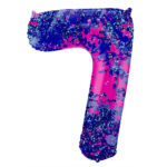 Balon Folie 86cm Paint Splash Cifra 7 Folat