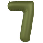 Balon Folie 86cm Cifra 7 Verde Maslin Ultra Mat Folat