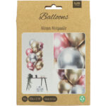 Set 12 Baloane latex Mirror Effect Morganite 33cm Folat — изображение 2