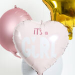 Balon Folie Inima 45 cm Its a Girl Folat - imagine 3