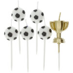 Set 6 Lumanari Tort Fotbal Folat