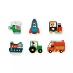 Puzzle din lemn Vroom-vroom Djeco — изображение 3