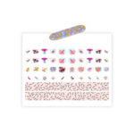 Stickere pentru unghii model pene DJECO — изображение 2