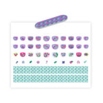 Stickere pentru unghii model flori DJECO - imagine 2