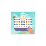 Stickere pentru unghii model mediteranean DJECO