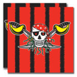 Set 20 Servetele 33x33cm Pirat Folat