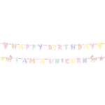 Ghirlanda Happy Birthday Unicorn Folat