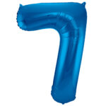 Balon Folie 86cm Cifra 7 Albastru Folat
