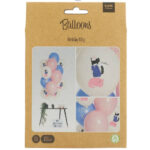 Set 12 Baloane latex Happy Birthday Pisicuta 33cm Folat — изображение 2