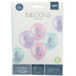 Set 6 Baloane pastel latex 33 cm Sirena Folat — изображение 2