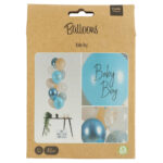 Set 12 Baloane latex Baby Boy 33cm Folat — изображение 2