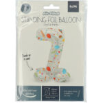 Balon Folie 72cm Joyful Party Cifra 7 cu baza Folat — изображение 2