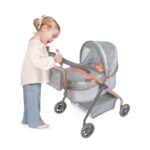 Carucior p/u papusa cu geanta City 56cm -gri DECUEVAS — изображение 2