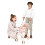Carucior p/u papusa pleabil Verona 70cm - pal roz DECUEVAS - imagine 3
