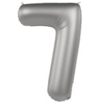 Balon Folie 86cm Cifra 7 Argintiu Folat