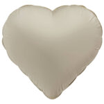 Balon Inima 45 cm Creamy Latte Ultra Mat Folat