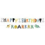 Ghirlanda Happy Birthday Dino Folat