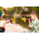 Set bule de sapun Fru Blu Blaster Double Bubble + lichid 400 ml TM Toys - imagine 3