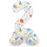 Balon Folie 72cm Joyful Party Cifra 2 cu baza Folat