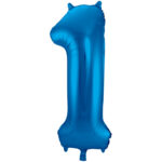 Balon Folie 86cm Cifra 1 Albastru Folat